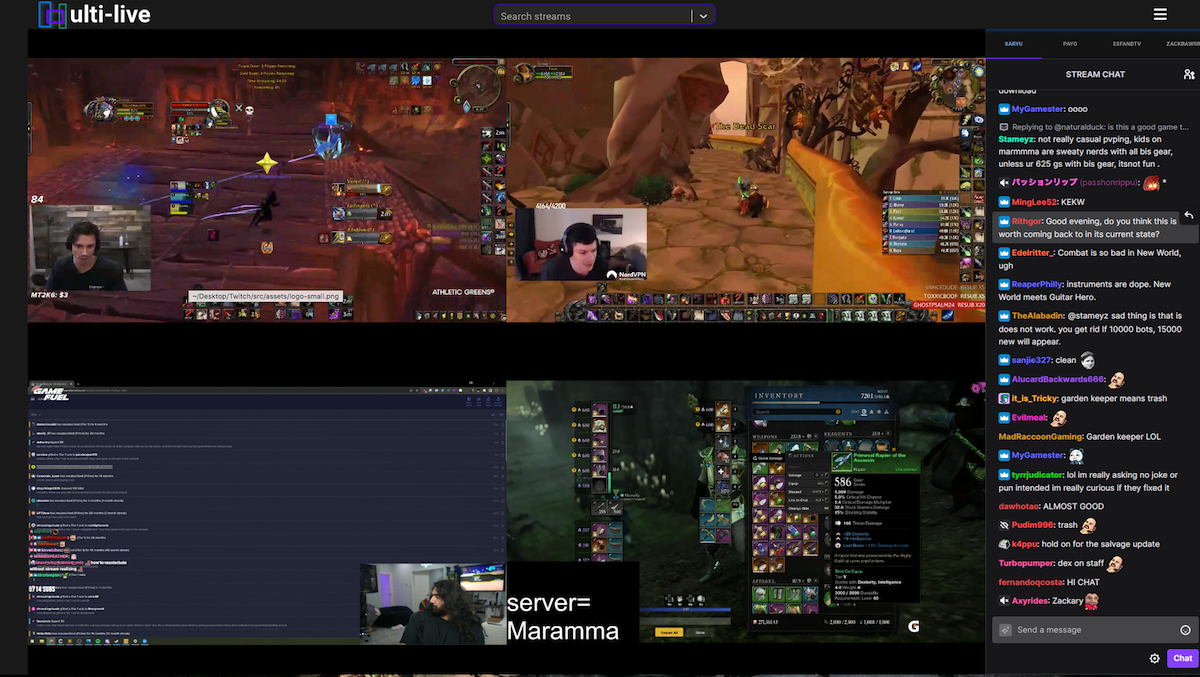 Multi-live website picture